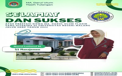 Siswa MA Darul Ulum Tlasih di PTN 2025